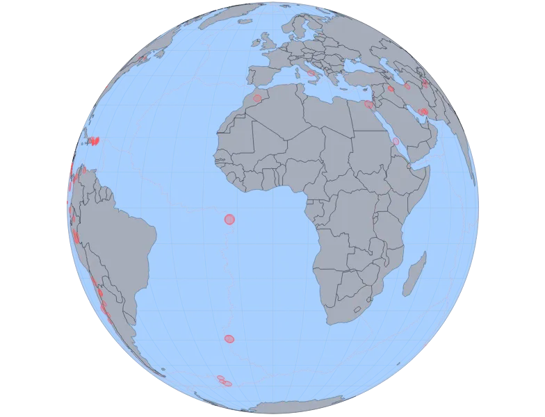 GeoCircle - earthquake-globe